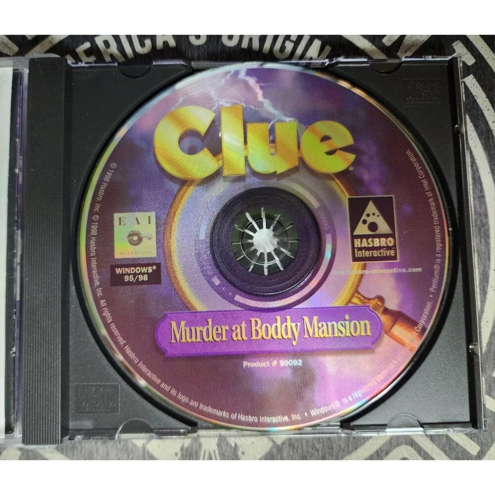 Clue Murder at Boddy Mansion Hasbro Interactive CD-Rom PC Win 95/98